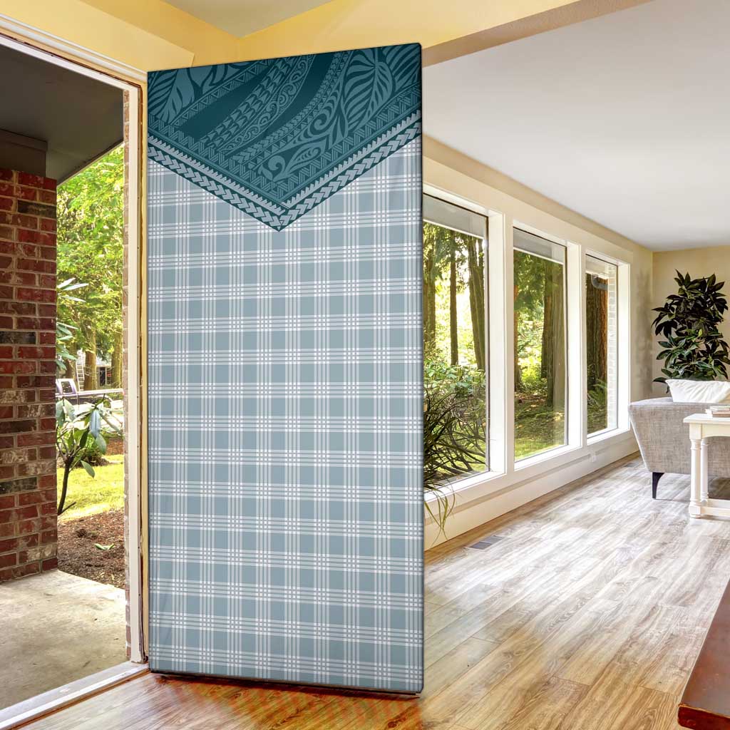 Aloha Hawaii Cowboys Paniolo Door Cover Teal Palaka - Polynesian Pride