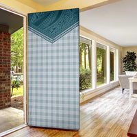 Aloha Hawaii Cowboys Paniolo Door Cover Teal Palaka - Polynesian Pride