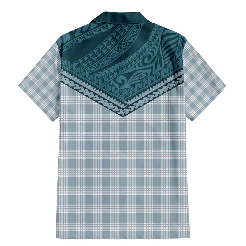 Aloha Hawaii Cowboys Paniolo Family Matching Mermaid Dress and Hawaiian Shirt Teal Palaka - Polynesian Pride