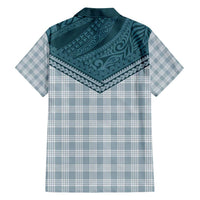 Aloha Hawaii Cowboys Paniolo Family Matching Tank Maxi Dress and Hawaiian Shirt Teal Palaka - Polynesian Pride