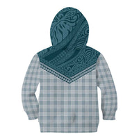 Aloha Hawaii Cowboys Paniolo Kid Hoodie Teal Palaka - Polynesian Pride