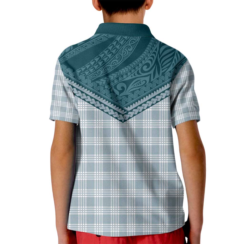 Aloha Hawaii Cowboys Paniolo Kid Polo Shirt Teal Palaka - Polynesian Pride