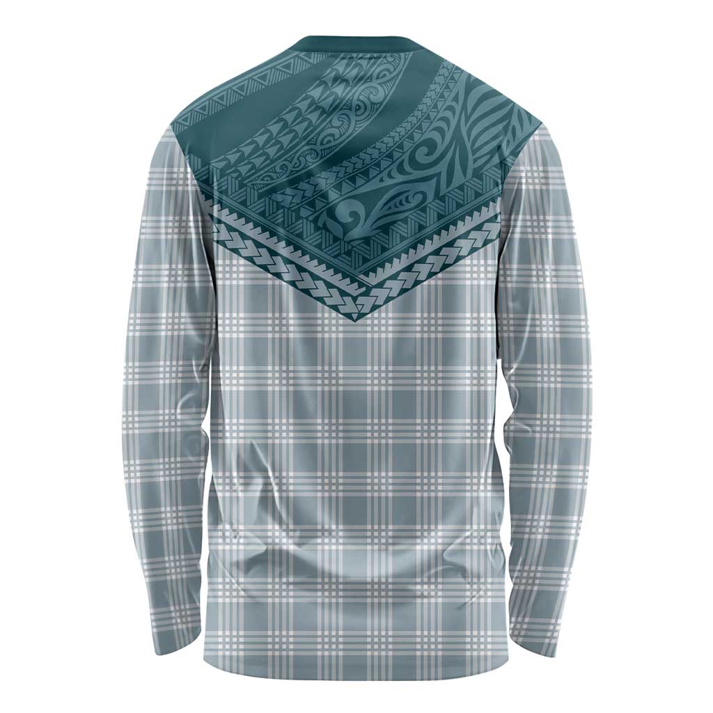 Aloha Hawaii Cowboys Paniolo Long Sleeve Shirt Teal Palaka - Polynesian Pride