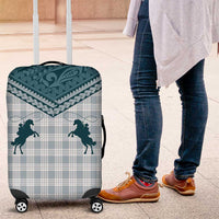 Aloha Hawaii Cowboys Paniolo Luggage Cover Teal Palaka - Polynesian Pride