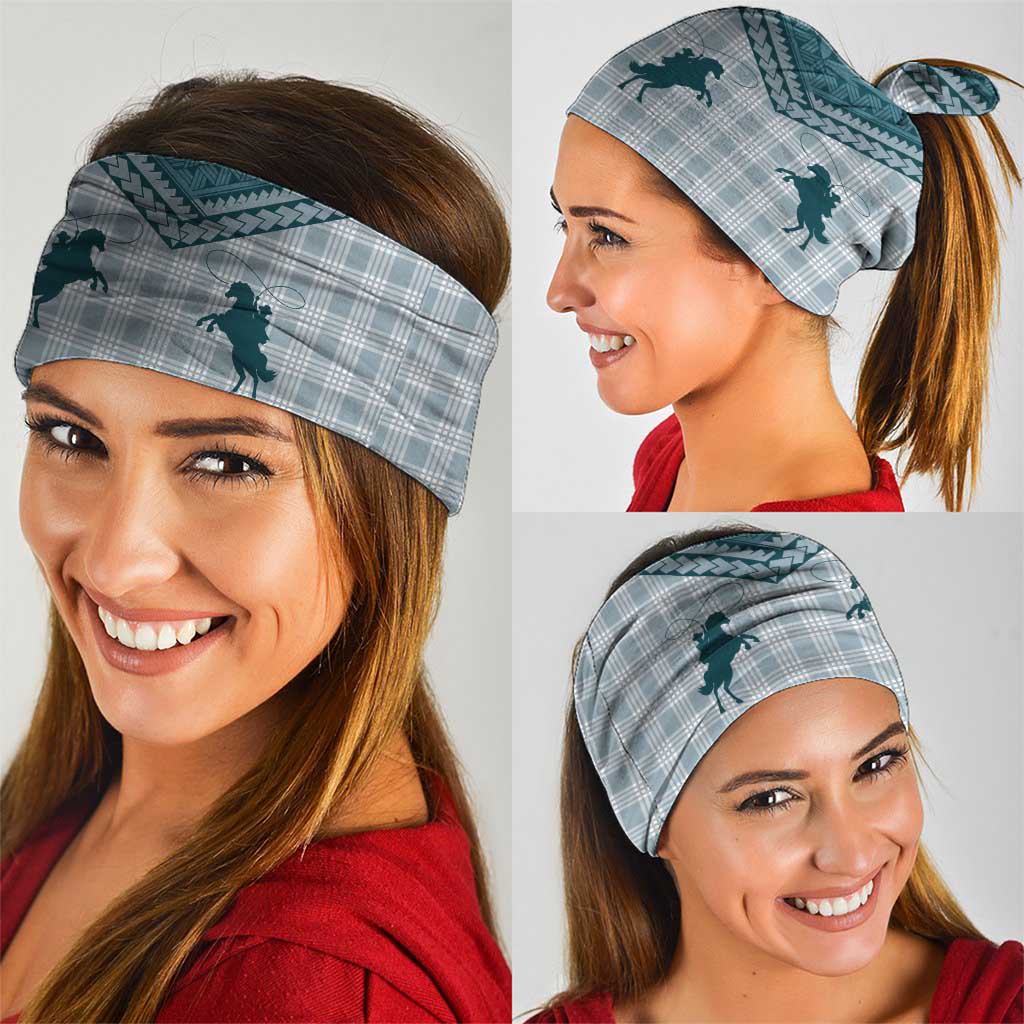 Aloha Hawaii Cowboys Paniolo Neck Gaiter Teal Palaka - Polynesian Pride