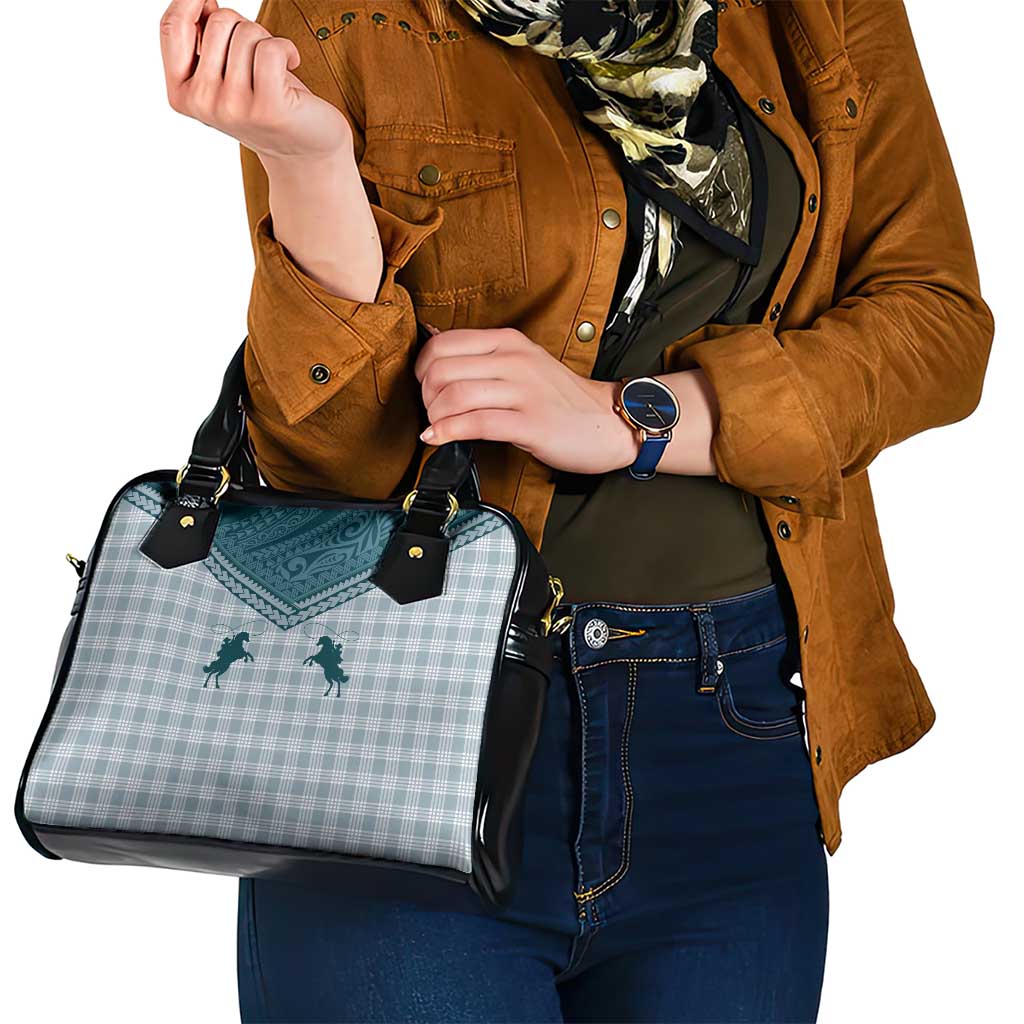 Aloha Hawaii Cowboys Paniolo Shoulder Handbag Teal Palaka - Polynesian Pride