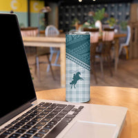 Aloha Hawaii Cowboys Paniolo Skinny Tumbler Teal Palaka - Polynesian Pride