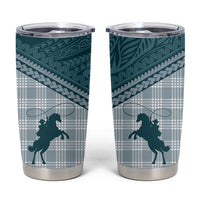 Aloha Hawaii Cowboys Paniolo Tumbler Cup Teal Palaka - Polynesian Pride