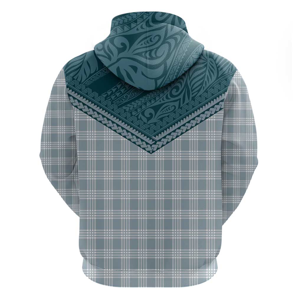 Aloha Hawaii Cowboys Paniolo Zip Hoodie Teal Palaka - Polynesian Pride