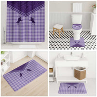 Aloha Hawaii Cowboys Paniolo Bathroom Set Violet Palaka - Polynesian Pride