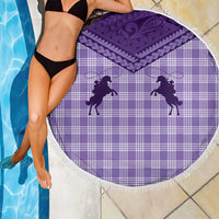 Aloha Hawaii Cowboys Paniolo Beach Blanket Violet Palaka - Polynesian Pride