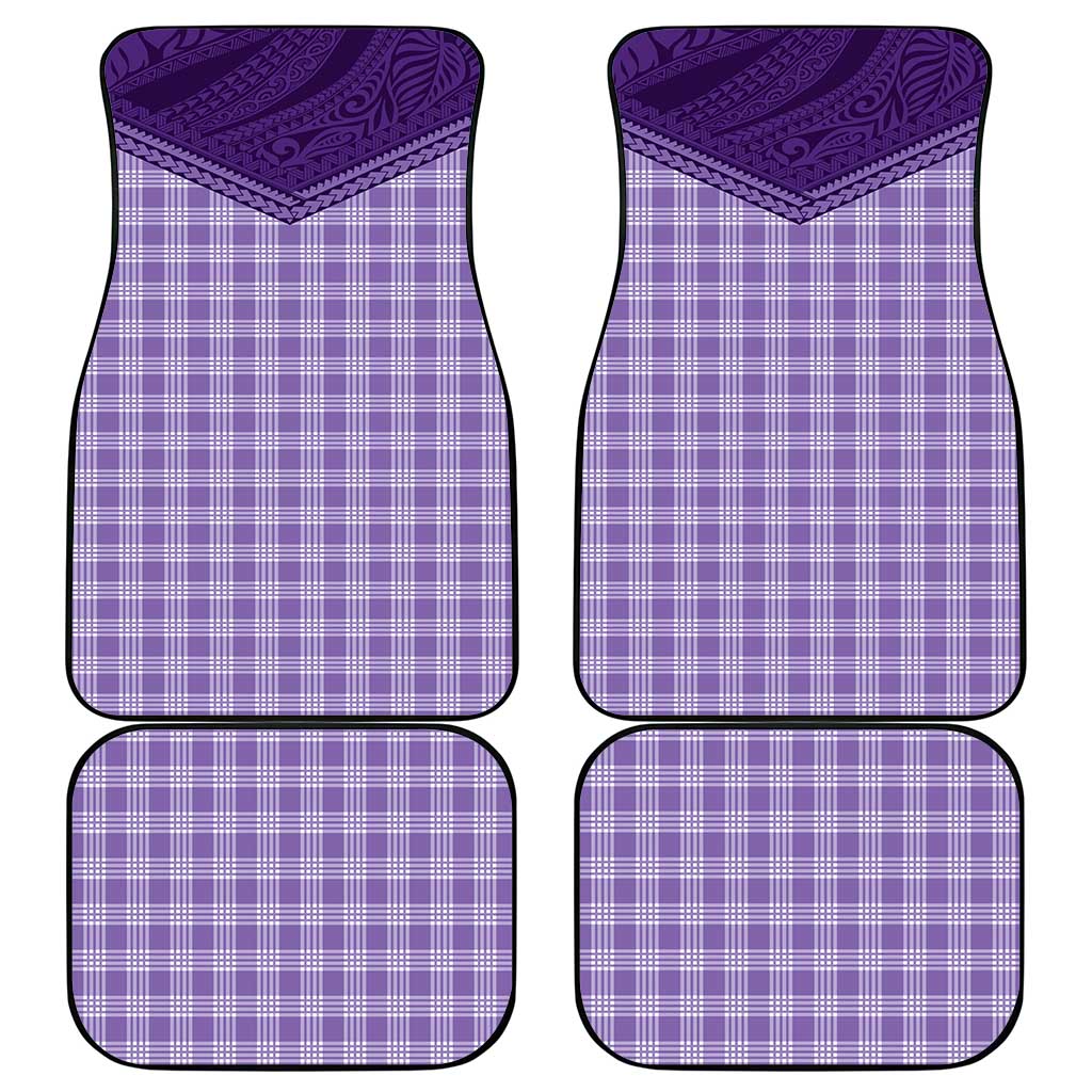 Aloha Hawaii Cowboys Paniolo Car Mats Violet Palaka - Polynesian Pride