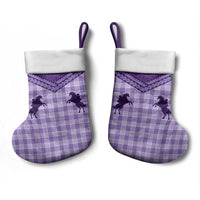 Aloha Hawaii Cowboys Paniolo Christmas Stocking Violet Palaka - Polynesian Pride