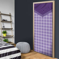 Aloha Hawaii Cowboys Paniolo Door Cover Violet Palaka - Polynesian Pride