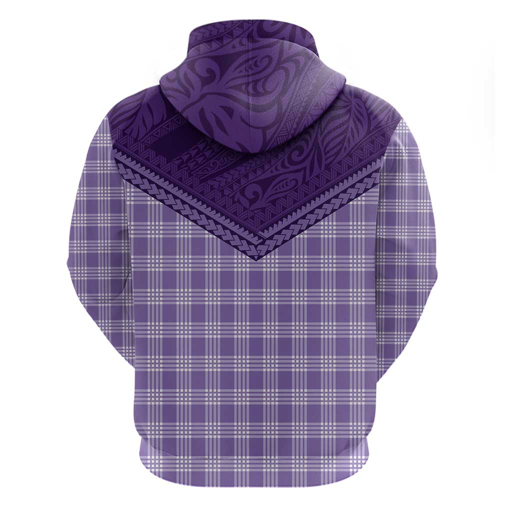 Aloha Hawaii Cowboys Paniolo Hoodie Violet Palaka - Polynesian Pride