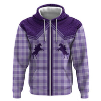 Aloha Hawaii Cowboys Paniolo Hoodie Violet Palaka - Polynesian Pride
