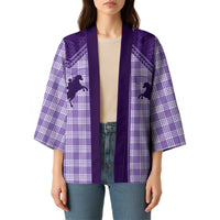 Aloha Hawaii Cowboys Paniolo Kimono Violet Palaka - Polynesian Pride