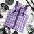 Aloha Hawaii Cowboys Paniolo Men Tank Top Violet Palaka - Polynesian Pride