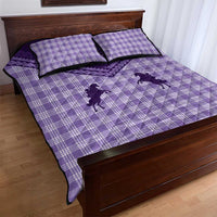 Aloha Hawaii Cowboys Paniolo Quilt Bed Set Violet Palaka - Polynesian Pride