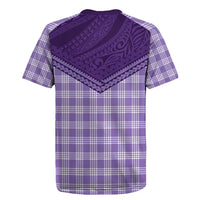 Aloha Hawaii Cowboys Paniolo Rugby Jersey Violet Palaka - Polynesian Pride