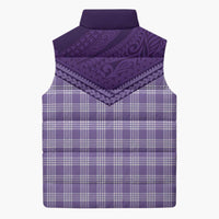Aloha Hawaii Cowboys Paniolo Sleeveless Puffer Jacket Violet Palaka - Polynesian Pride
