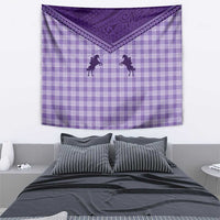 Aloha Hawaii Cowboys Paniolo Tapestry Violet Palaka - Polynesian Pride