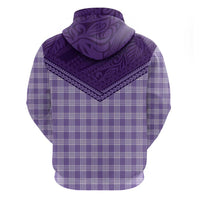 Aloha Hawaii Cowboys Paniolo Zip Hoodie Violet Palaka - Polynesian Pride