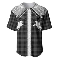 Aloha Hawaii Cowboys Paniolo Baseball Jersey Black Palaka - Polynesian Pride