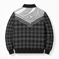 Aloha Hawaii Cowboys Paniolo Bomber Puffer Jacket Black Palaka - Polynesian Pride