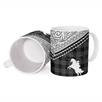 Aloha Hawaii Cowboys Paniolo Ceramic Mug Black Palaka - Polynesian Pride