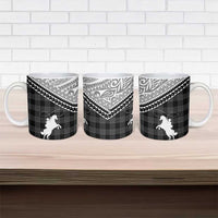 Aloha Hawaii Cowboys Paniolo Ceramic Mug Black Palaka - Polynesian Pride