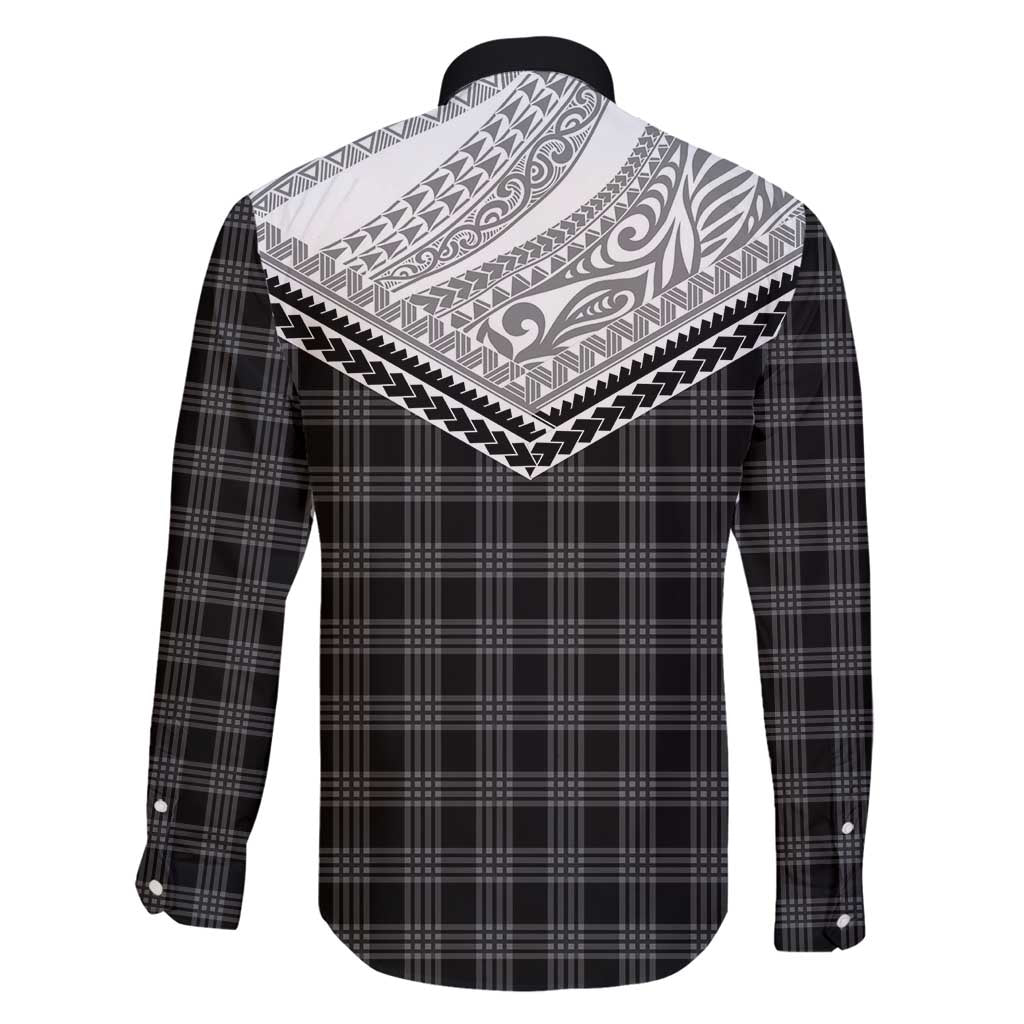 Aloha Hawaii Cowboys Paniolo Family Matching Mermaid Dress and Hawaiian Shirt Black Palaka - Polynesian Pride