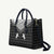 Aloha Hawaii Cowboys Paniolo Leather Bag Black Palaka - Polynesian Pride