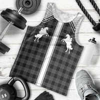 Aloha Hawaii Cowboys Paniolo Men Tank Top Black Palaka - Polynesian Pride