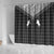 Aloha Hawaii Cowboys Paniolo Shower Curtain Black Palaka - Polynesian Pride