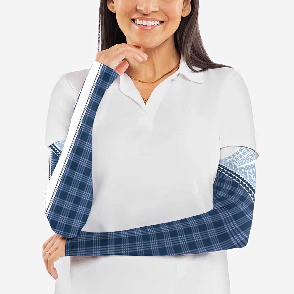 Aloha Hawaii Cowboys Paniolo Arm Sleeves Navy Blue Palaka - Polynesian Pride