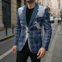 Aloha Hawaii Cowboys Paniolo Blazer Navy Blue Palaka - Polynesian Pride