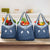 Aloha Hawaii Cowboys Paniolo Grocery Bag Navy Blue Palaka - Polynesian Pride