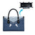 Aloha Hawaii Cowboys Paniolo Leather Bag Navy Blue Palaka - Polynesian Pride