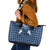 Aloha Hawaii Cowboys Paniolo Leather Tote Bag Navy Blue Palaka - Polynesian Pride