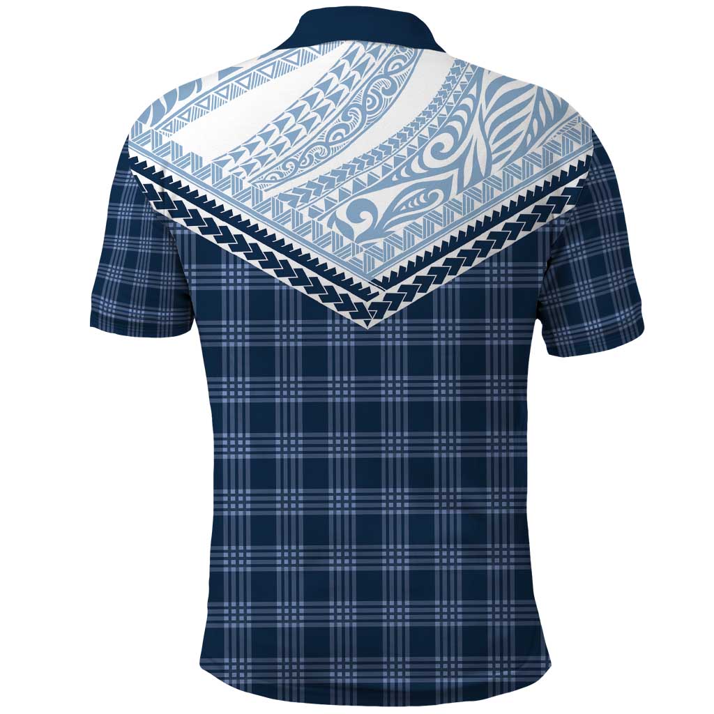 Aloha Hawaii Cowboys Paniolo Polo Shirt Navy Blue Palaka - Polynesian Pride