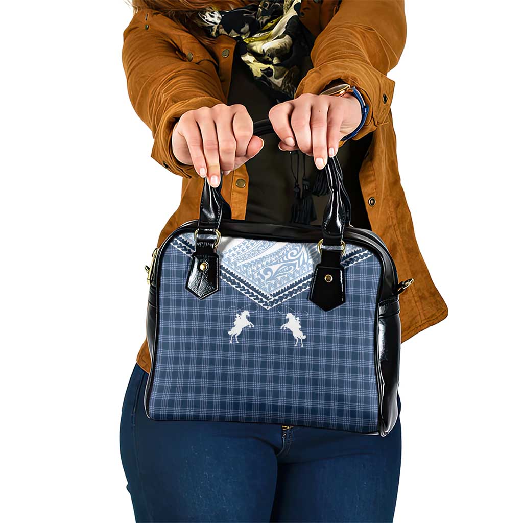 Aloha Hawaii Cowboys Paniolo Shoulder Handbag Navy Blue Palaka - Polynesian Pride