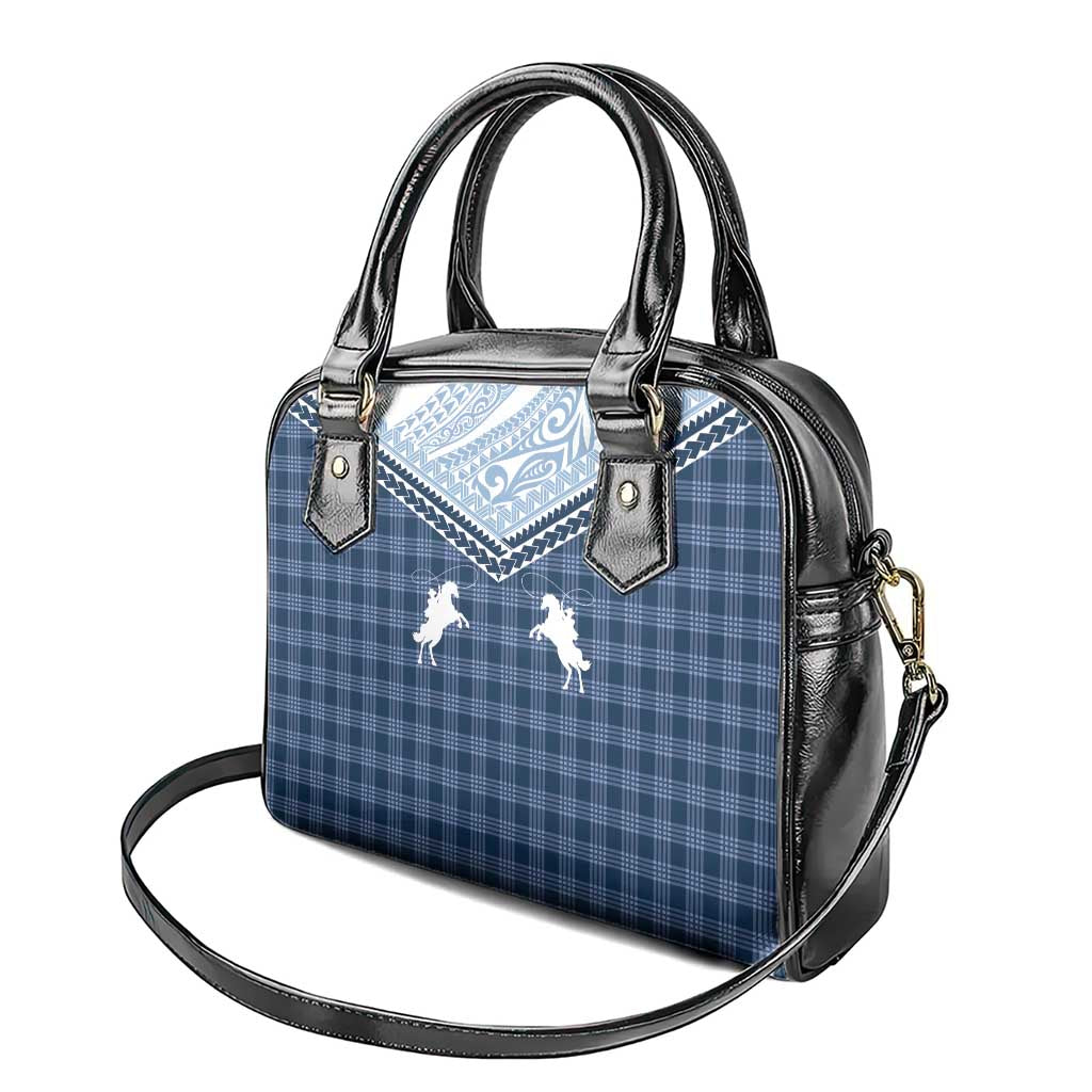 Aloha Hawaii Cowboys Paniolo Shoulder Handbag Navy Blue Palaka - Polynesian Pride