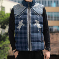 Aloha Hawaii Cowboys Paniolo Sleeveless Puffer Jacket Navy Blue Palaka - Polynesian Pride