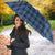 Aloha Hawaii Cowboys Paniolo Umbrella Navy Blue Palaka - Polynesian Pride
