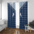 Aloha Hawaii Cowboys Paniolo Window Curtain Navy Blue Palaka - Polynesian Pride