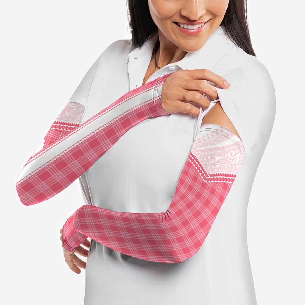 Aloha Hawaii Cowboys Paniolo Arm Sleeves Rose Palaka - Polynesian Pride