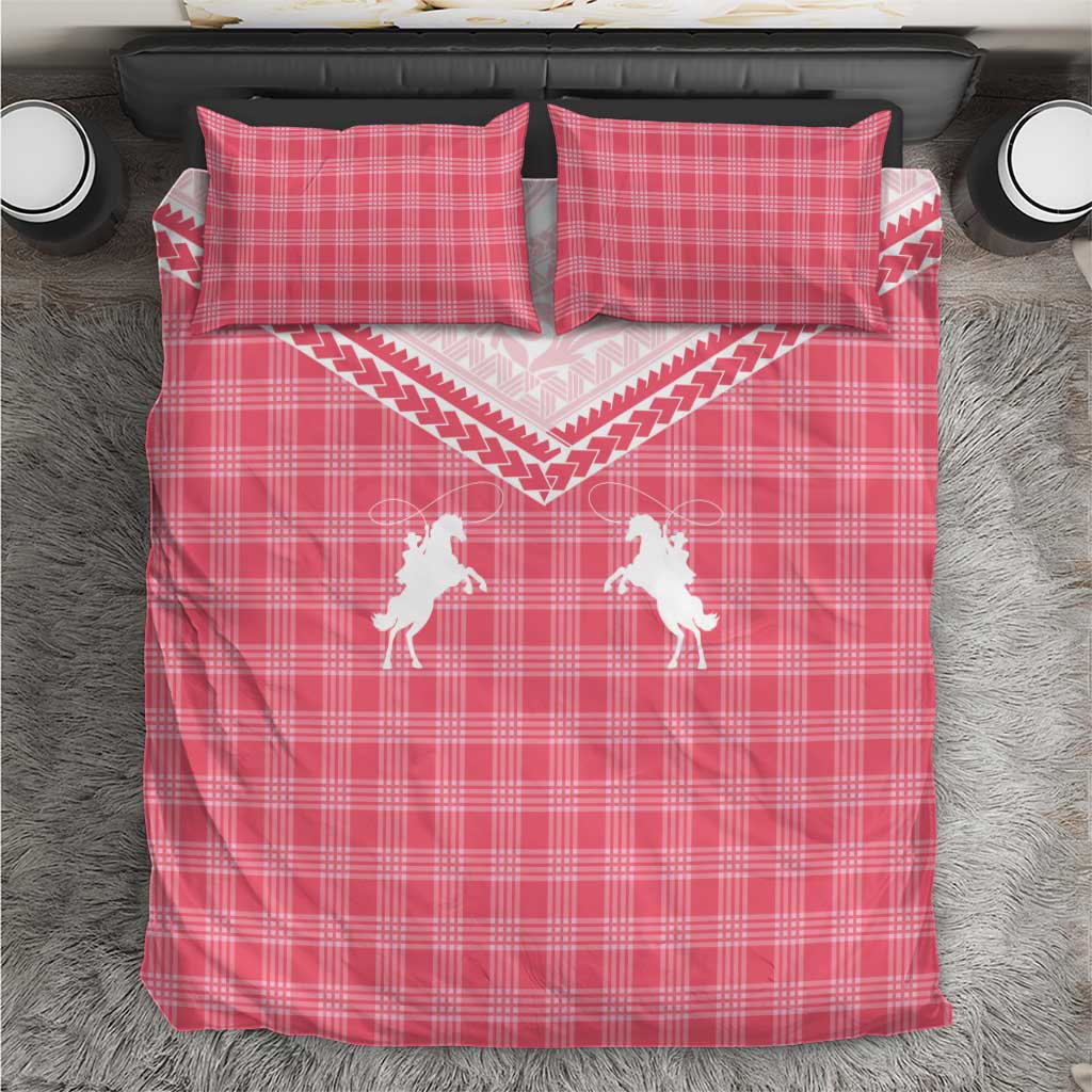 Aloha Hawaii Cowboys Paniolo Bedding Set Rose Palaka - Polynesian Pride
