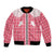Aloha Hawaii Cowboys Paniolo Bomber Jacket Rose Palaka - Polynesian Pride