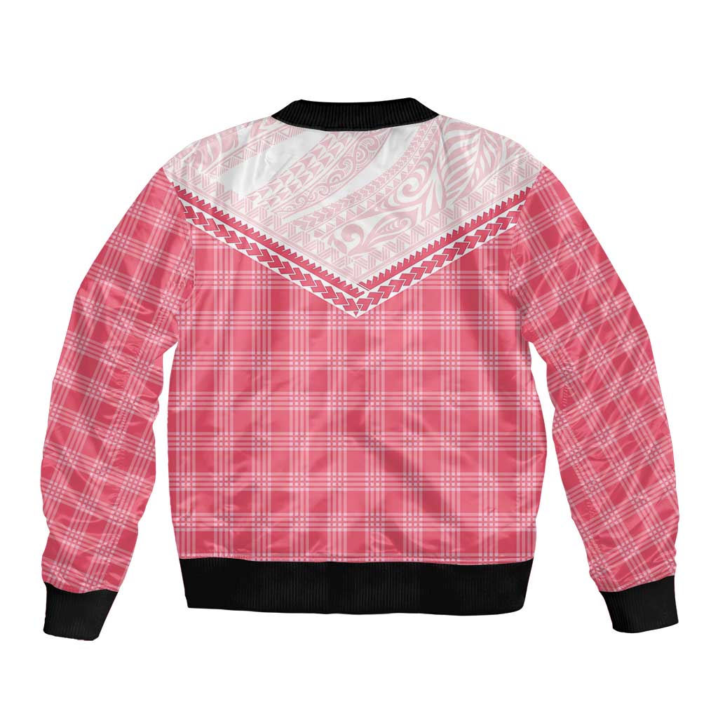 Aloha Hawaii Cowboys Paniolo Bomber Jacket Rose Palaka - Polynesian Pride